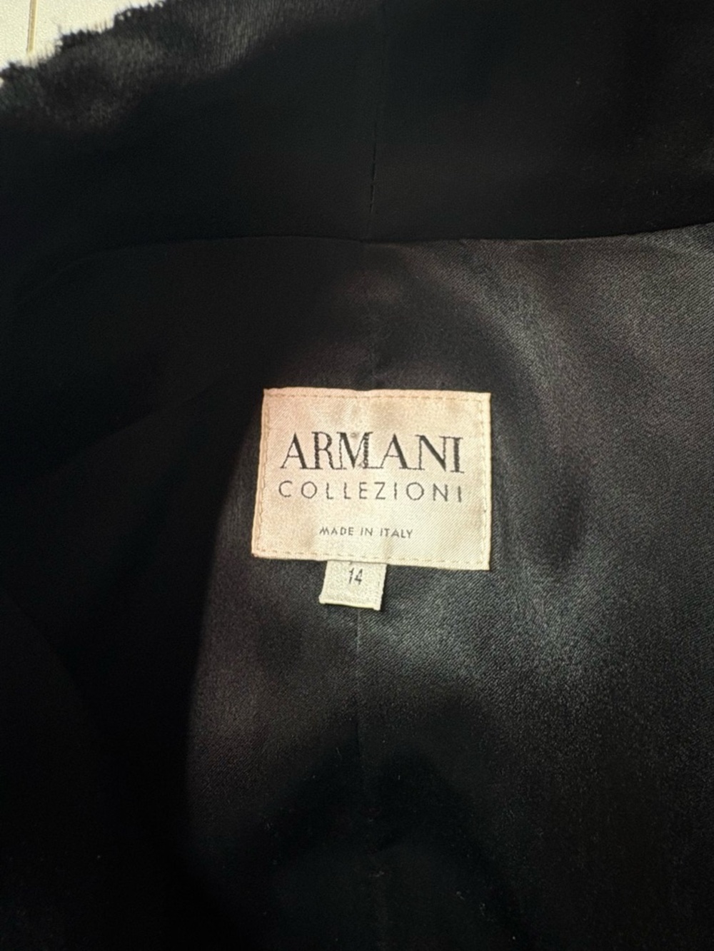 Armani Collezioni Black & White Textured Blazer Made in Italy Size 14 Luxury - Picture 7 of 9